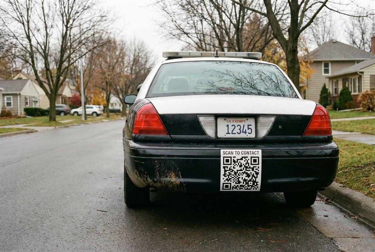 PatrolLink police QR contact system